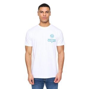Henleys Mens Henstamp Cotton T-Shirt / White